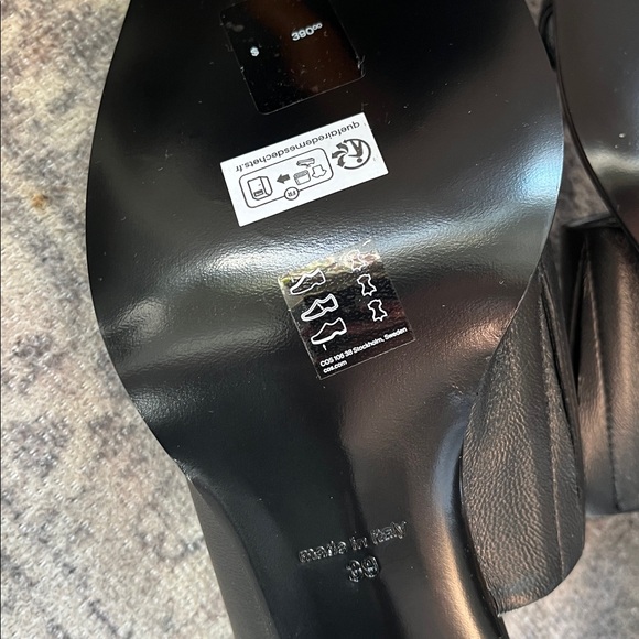 COS The Sphere Heeled Sandals Black Size 39 size 8 US - Picture 12 of 16